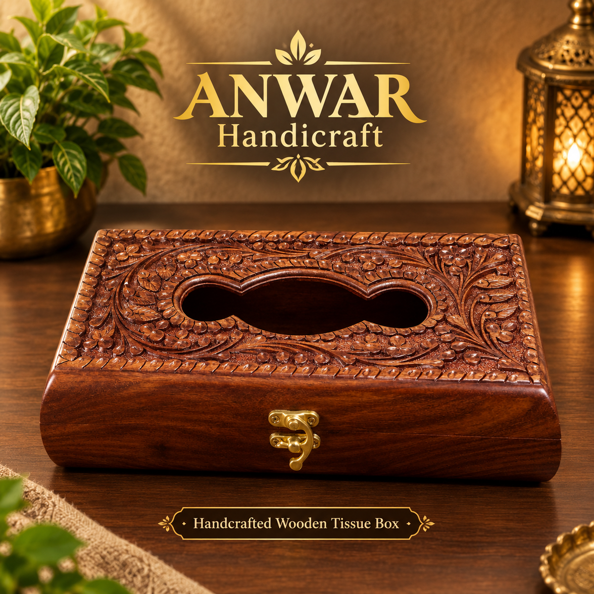 Tishu box carving